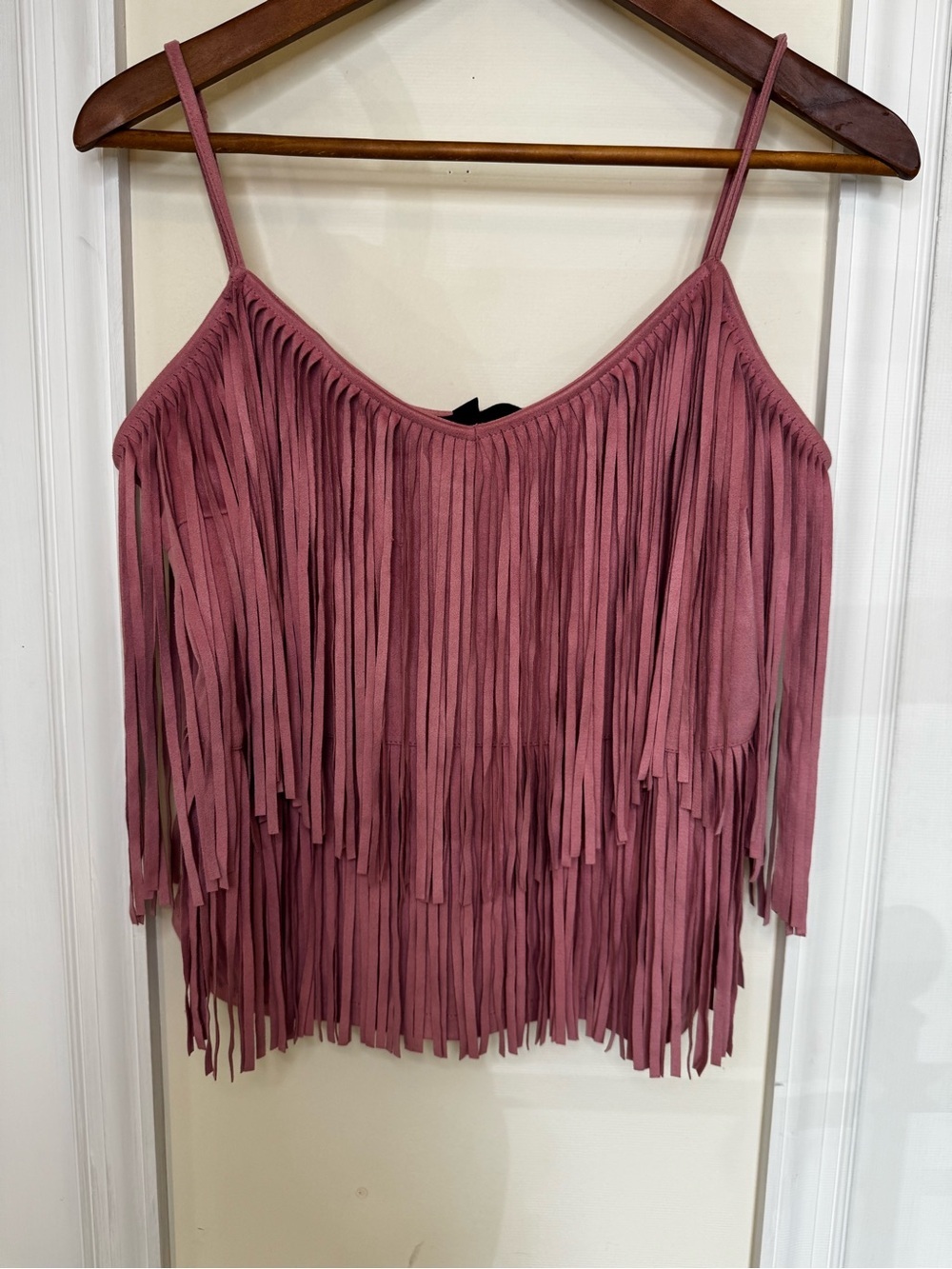 Festival Season! Spaghetti-Strap Women's Top in Dusty Rose